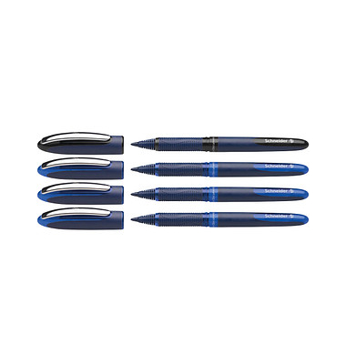 One Business Tintenroller 0,6 mm, Schreibfarbe: blau, 