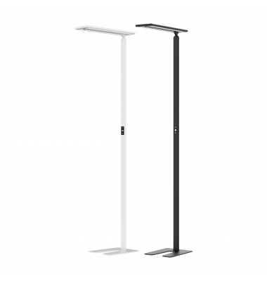 LED-Stehlampe Larimar, weiß, mit Standfuß, dimmbar