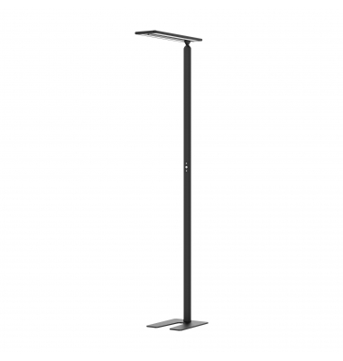 LED-Stehlampe Larimar, schwarz, mit Standfuß, dimmbar