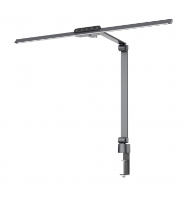 LED-Schreibtischlampe Flow, anthrazit, mit Klemmfuß, dimmbar