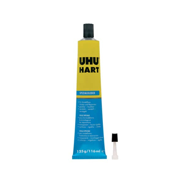 10 Stück UHU Spezialkleber 45525 Hart, 125g, permanent 4026700455250 UHU 125 Gramm