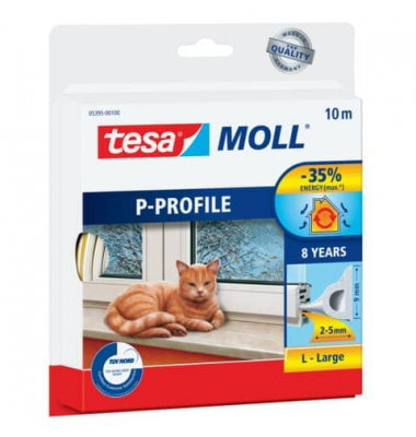 moll Gummidichtung weiß 10mx9x5,5mm P-Profil