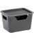 Aufbewahrungsbox Bella 2345290061, 1,9 Liter, mit Deckel, au&szlig;en 18x14x11cm, Polypropylen (PP) grau