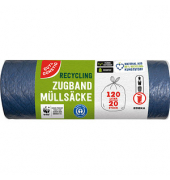 Müllbeutel 1463045003 Recycling, blau, 120 Liter, mit Zugband