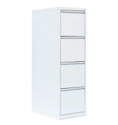 Hängeregistraturschrank signalweiß 4 Schubladen 40,0 x 62,0 x 132,0 cm 