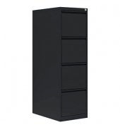 Hängeregistraturschrank tiefschwarz 4 Schubladen 40,0 x 62,0 x 132,0 cm 