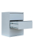 Hängeregistraturschrank lichtgrau 3 Schubladen 76,0 x 62,0 x 101,2 cm 