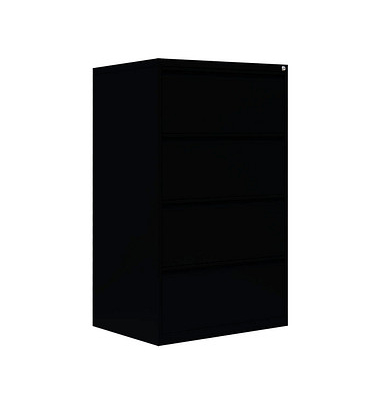 Hängeregistraturschrank tiefschwarz 4 Schubladen 76,0 x 62,0 x 132,0 cm 