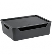 Aufbewahrungsbox Bella 2345310061, au&szlig;en 28x36x11cm, Polypropylen (PP) grau