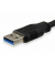 USB Kabel 3.0 A -  A St/Bu 3.00m schwarz Polybeutel