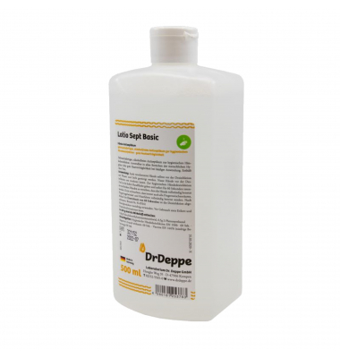 Handdesinfektion 601302 Lotio Sept Basic, parf&uuml;mfrei, 500 ml, Flasche