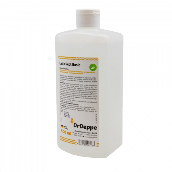 4260181253763 - Handdesinfektion 601302 Lotio Sept Basic parfümfrei 500 ml Flasche 4260181253763 500 Milliliter