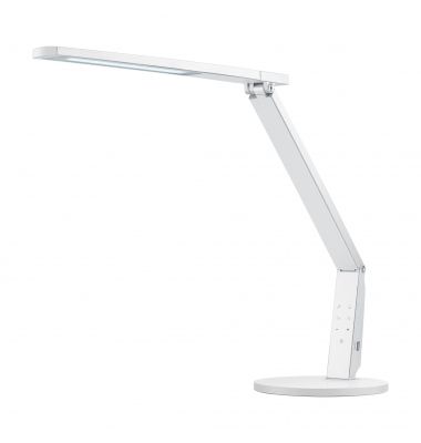 LED-Schreibtischlampe Vario Plus, weiß, mit Standfuß, dimmbar