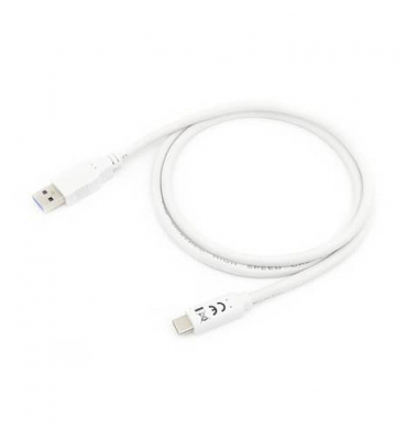 USB-Kabel 128364, 2m, USB-A auf USB-C, wei&szlig;