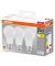 3 OSRAM LED-Lampen Base CLASSIC A60 Multipack E27 8,5 W matt