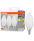 3 OSRAM LED-Lampen Base CLASSIC B40 Multipack E14 4,9 W matt