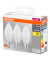 3 OSRAM LED-Lampen Base CLASSIC B40 Multipack E14 4,9 W matt