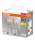 2 OSRAM LED-Lampen Base CLASSIC A60 Multipack E27 6 W klar