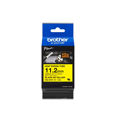 Schrumpfschlauch HSe-631E HSE631E, 11,2 mm schwarz auf gelb