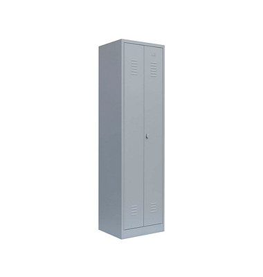 Putzmittelschrank 510720 lichtgrau 60,0 x 50,0 x 180,0 cm, aufgebaut 