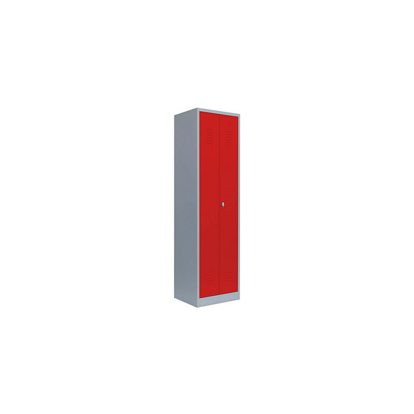 4061815545113 - Putzmittelschrank 510724 feuerrot lichtgrau 600 x 500 x 1800 cm aufgebaut 4061815545113 LÜLLMANN 4061815545113 - Putzmittelschrank 510724 feuerrot lichtgrau 600 x 500 x 1800 cm aufgebaut 4061815545113 LÜLLMANN