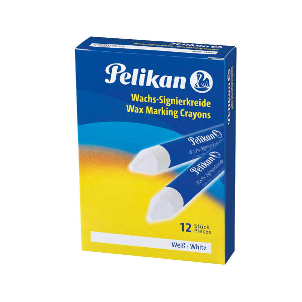 12 Stück Pelikan Kreide 772/12, 701110, weiß, rund, 12x95mm (ØxL) 4012700701114 Pelikan