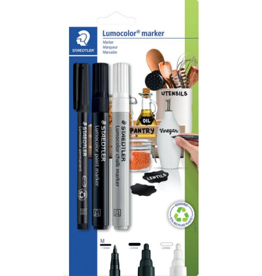 Lumocolor Marker Sortiment, Permanent- Kreide-, und Acrylmarker 