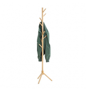 Kleiderständer 47179 braun Holz 8 Haken 43,0 x 174,0 cm 