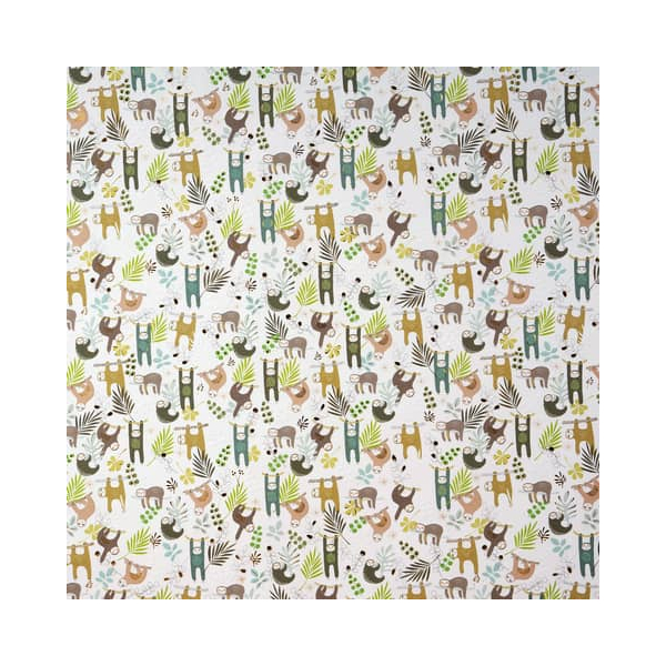 10 Stück TURNOWSKY Geschenkpapierzuschnitte Hang out 01 148, Affen, 50cm x 70cm, mehrfarbig 4009835011485 TURNOWSKY