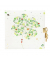 Tagebuch Lucky Clover mit Schloss, 16,5x16,5cm 