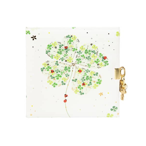 4009835444238 - Tagebuch Lucky Clover mit Schloss 165x165cm 4009835444238 TURNOWSKY 4009835444238 - Tagebuch Lucky Clover mit Schloss 165x165cm 4009835444238 TURNOWSKY
