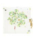 Tagebuch Lucky Clover mit Schloss, 16,5x16,5cm 