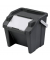 2810475991 Abfalltrenner Tower 3ST 30L schwarz  Abfalltrenner