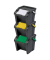 Abfalltrenner Tower, 3x30 Liter, KunststoffTragegriff Deckel Einsatz Griffrand