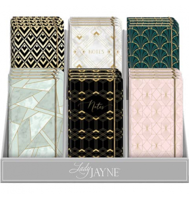 Notizbuch D1252, PUNCH STUDIO, farbig sortiert, A6 ca., liniert, 60 Blatt / 120 Seiten