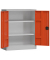 Stahlschrank ClassiX X-530314 feuerrot, lichtgrau 80,0 x 38,0 x 100,0 cm, aufgebaut 