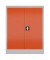 Stahlschrank ClassiX X-530314 feuerrot, lichtgrau 80,0 x 38,0 x 100,0 cm, aufgebaut 