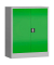 Stahlschrank ClassiX X-530315 lichtgrau, gelbgrün 80,0 x 38,0 x 100,0 cm, aufgebaut 