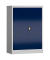 Stahlschrank ClassiX X-530321 enzianblau, lichtgrau 92,0 x 42,0 x 120,0 cm, aufgebaut 