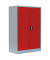 Stahlschrank 530324 feuerrot, lichtgrau 92,5 x 42,2 x 120,0 cm, aufgebaut 