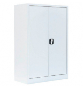 Stahlschrank 530327 signalweiß 92,5 x 42,2 x 120,0 cm, aufgebaut 