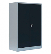 Stahlschrank 530328 anthrazit, lichtgrau 92,5 x 42,2 x 120,0 cm, aufgebaut 