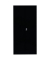 Stahlschrank 530349 tiefschwarz 92,5 x 42,2 x 195,0 cm, aufgebaut 