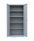 Stahlschrank 530350 lichtgrau 92,5 x 50,0 x 195,0 cm, aufgebaut 