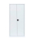 Stahlschrank 530357 signalweiß 92,5 x 50,0 x 195,0 cm, aufgebaut 