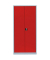 Stahlschrank 530364 feuerrot, lichtgrau 92,5 x 60,0 x 195,0 cm, aufgebaut 