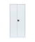Stahlschrank 530367 signalweiß 92,5 x 60,0 x 195,0 cm, aufgebaut 