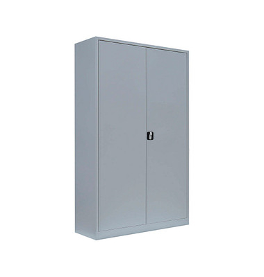 Stahlschrank 530380 lichtgrau 120,0 x 60,0 x 195,0 cm, aufgebaut 