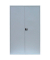 Stahlschrank 530380 lichtgrau 120,0 x 60,0 x 195,0 cm, aufgebaut 