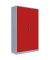 Stahlschrank 530384 feuerrot, lichtgrau 120,0 x 60,0 x 195,0 cm, aufgebaut 